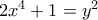 2x^4+1=y^2