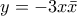 y = - 3x\bar x y = - 3x\bar x