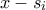 x-s_i x-s_i