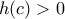 \displaystyle{h(c)>0} \displaystyle{h(c)>0}