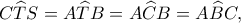 C\widehat TS=A\widehat TB=A\widehat CB=A\widehat BC,