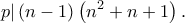 \displaystyle{p|\left( {n - 1} \right)\left( {{n^2} + n + 1} \right).}