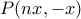 P(nx,-x)