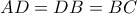 AD=DB=BC