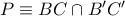 P\equiv BC\cap B^{\prime}C^{\prime}