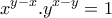 \displaystyle{x^{y-x}.y^{x-y}=1}