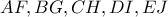 AF, BG, CH, DI, EJ