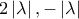 2\left|\lambda  \right|,-\left|\lambda  \right|
