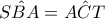 \displaystyle{\hat{SBA}=\hat{ACT}