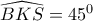 \widehat{BKS}=45^0