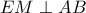 EM\perp AB