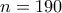 n=190