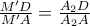 \frac{M'D}{M'A}=\frac{A_{2}D}{A_{2}A}