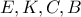 E,K,C,B