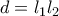 d=l_1l_2