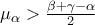 \mu_{\alpha }> \frac{\beta+\gamma -\alpha }{2}