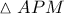 \vartriangle APM