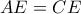 AE=CE