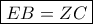 \boxed{EB = ZC}