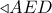 \triangleleft AED