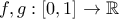 f,g:[0,1]\rightarrow \mathbb{R}