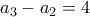 a_{3}-a_{2}=4