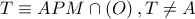 T\equiv APM\cap \left( O \right),T\ne A