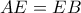 AE=EB