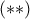 \displaystyle{(**)}