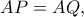 AP=AQ,