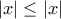 \left| &eta;&mu;x \right|\le \left| x \right|