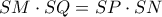 SM\cdot SQ=SP\cdot SN