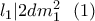 l_1|2dm_1^2 \ \ (1)