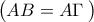 \left ( AB= A\Gamma \frac{}{} \right ) 