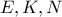 E, K, N E, K, N