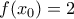 f(x_0)=2