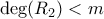 \deg(R_2)<m