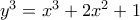 y^3=x^3+2x^2+1
