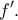 \displaystyle{f'.}