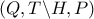 (Q,T\backslash H,P)