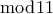 \bmod 11