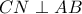 CN\perp AB