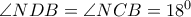 \angle NDB= \angle NCB=18^0