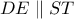 DE \parallel ST