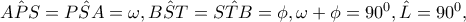 \hat{APS}=\hat{PSA}=\omega ,\hat{BST}=\hat{STB}=\phi ,\omega +\phi =90^{0},\hat{L}=90^{0}, \hat{APS}=\hat{PSA}=\omega ,\hat{BST}=\hat{STB}=\phi ,\omega +\phi =90^{0},\hat{L}=90^{0},