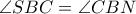 \angle SBC= \angle CBN