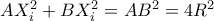 AX_i^2+BX_i^2=AB^2=4R^2