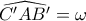 \widehat{C'AB'}=\omega