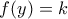 f(y)=k