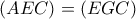 (AEC)=(EGC)